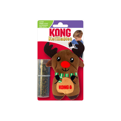 KONG Igracka za macke Holiday Refillables Reindeer, catnip, 11,43x9,53x5,08 cm