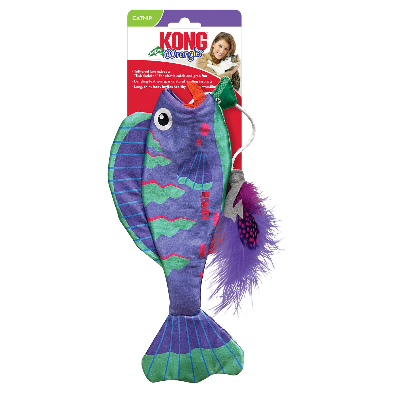 KONG Igracka za macke Wrangler Angler Fish 