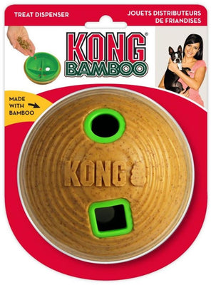 KONG Igracka za psa, Bamboo Feeder Ball M, 12x12x12cm