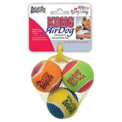 KONG Igracka za pse, SqueakAir Birthday Balls, zvucna 6,35x6,35x6,35cm 
