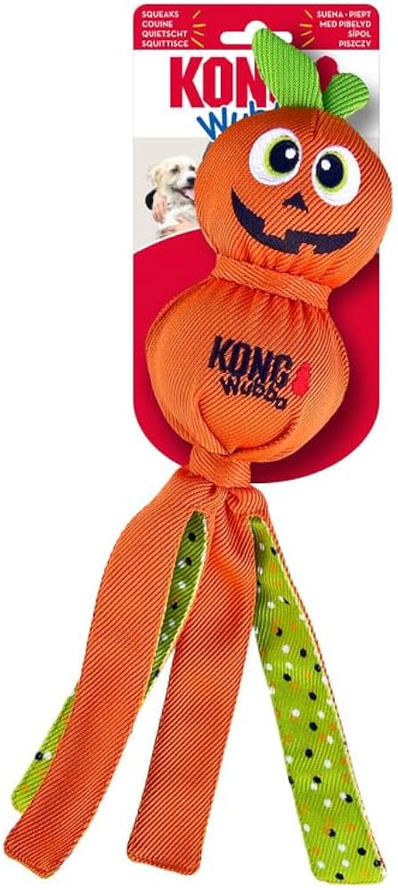 KONG igracka za pse Halloween Wubba Ballistic Pumpkin L, 40x8,5x8,5 cm