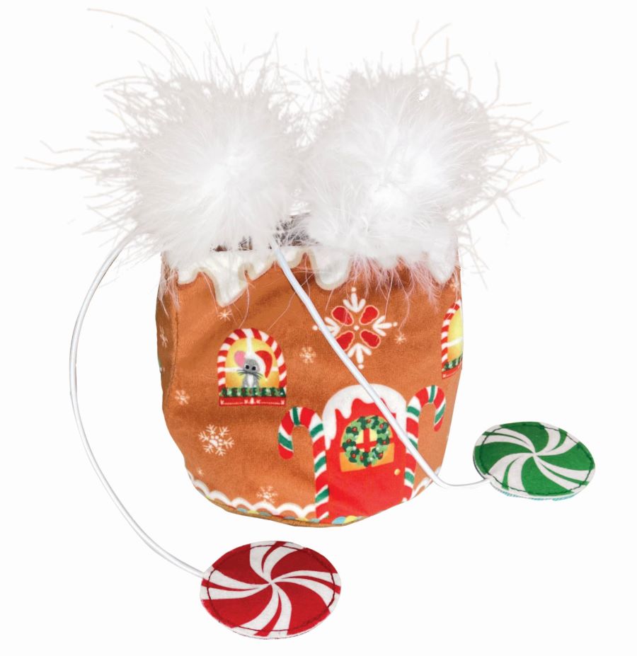 KONG Igracka za pse Holiday Puzzlements Hideaway Gingerbread 10,16x10,80x10,80cm