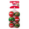 KONG igračka za pse Holiday SqueakAir Balls 6-kom, M, 6,3x6,3x6,3cm