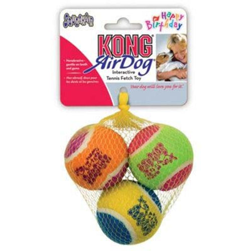 KONG Igracka za pse SqueakAir Birthday Balls, zvucna 6,35x6,35x6,35cm 