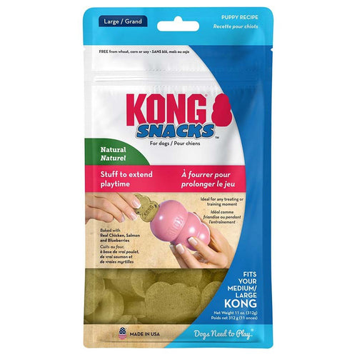 KONG PUPPY Snacks, poslastica za stence, s piletinom i rizom, L 312g