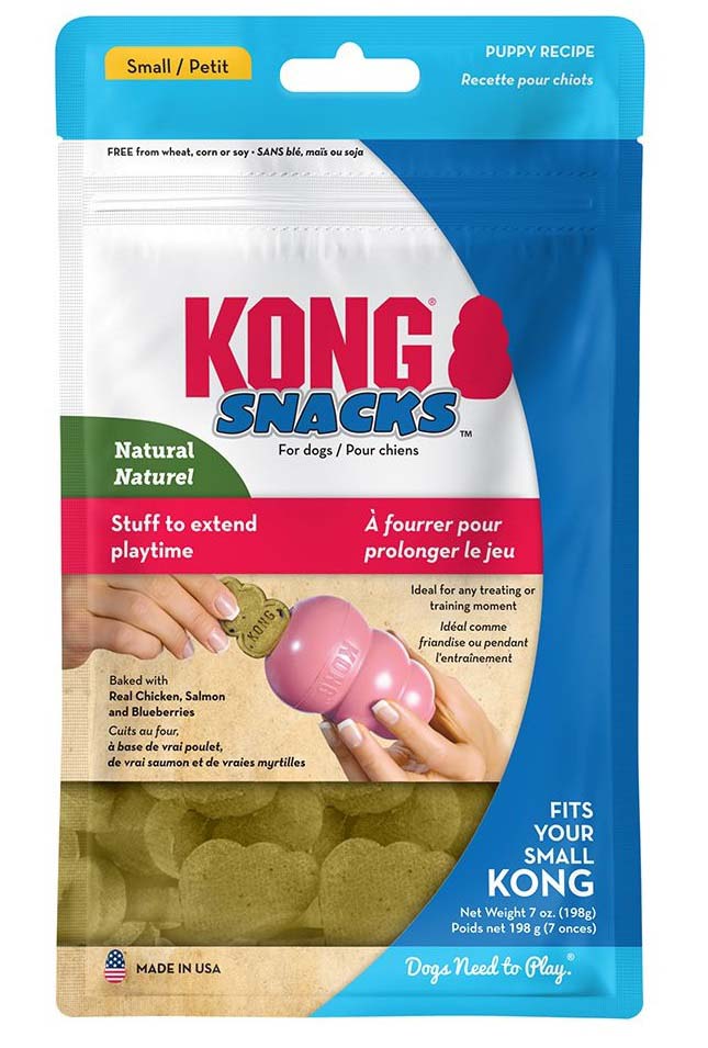 KONG PUPPY Snacks, poslastica za stence, s piletinom i rizom, S 198g