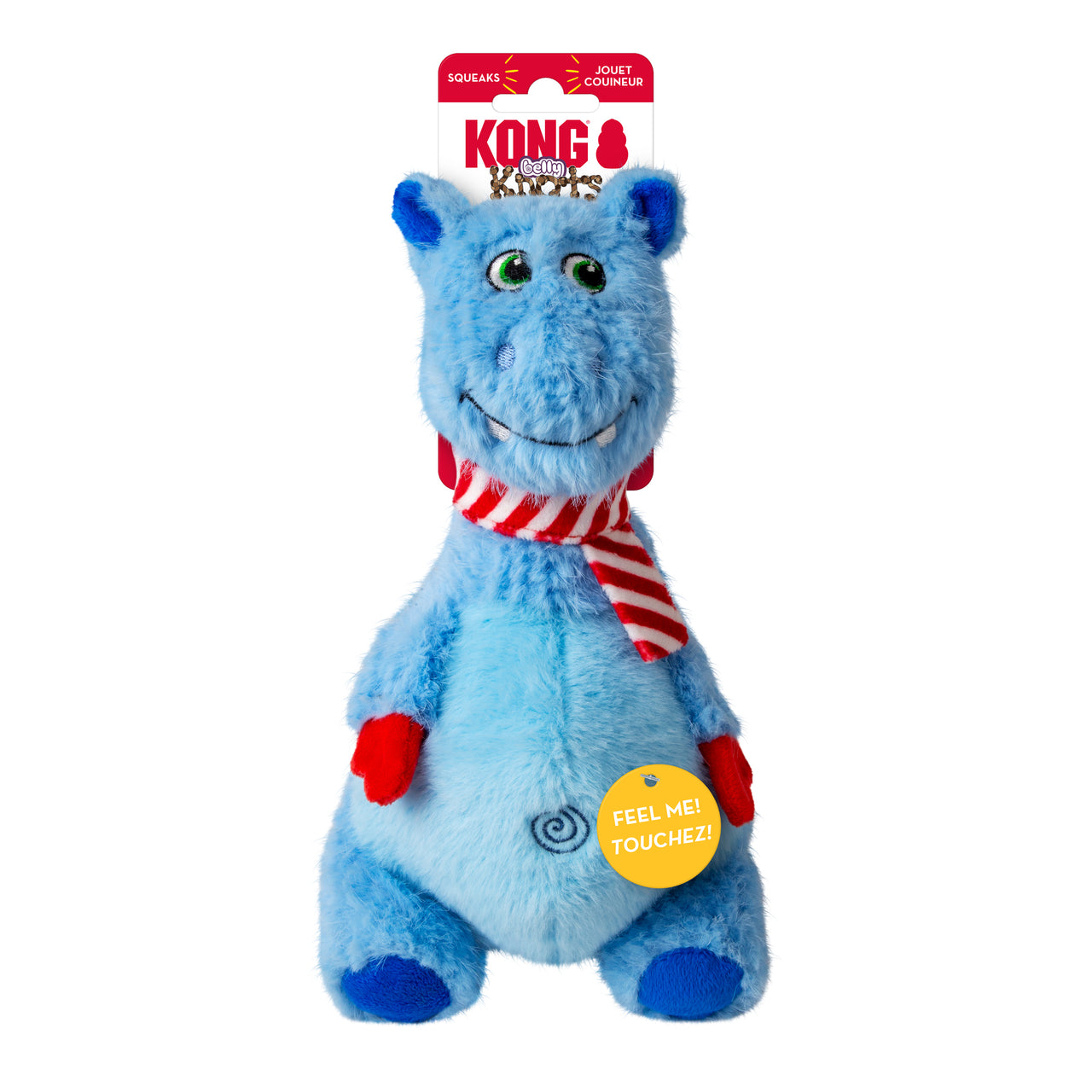 KONG igracka za pse Holiday Knots Belly Hippo M/L, 26x20x8cm