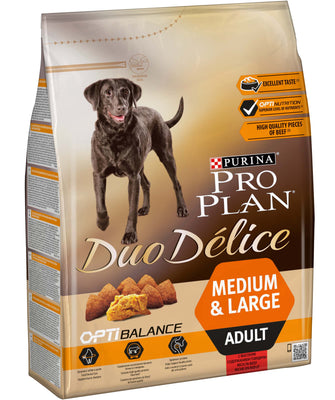 PRO PLAN Dog Duo Delice M/L, Opti Balance, bogato govedinom