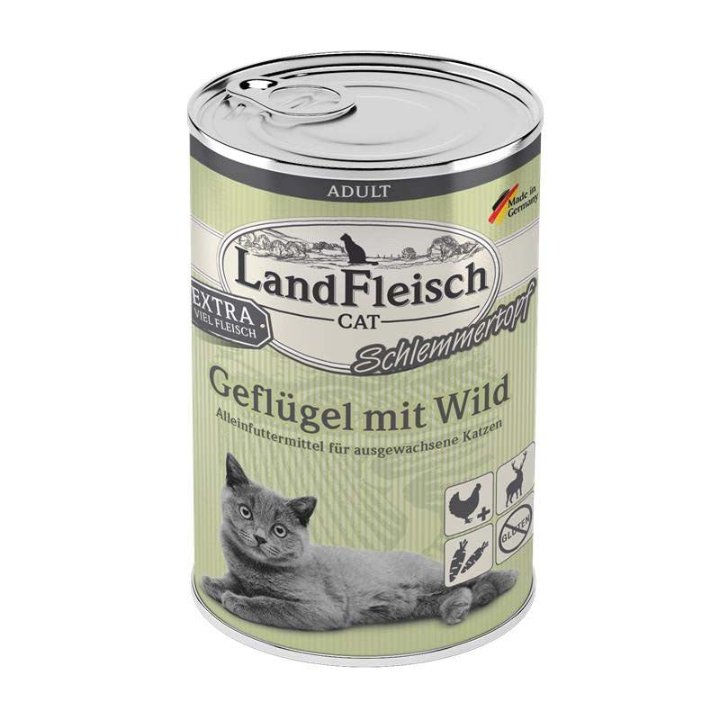 LANDFLEISCH za macke Perad i divljac, pasteta, 400g