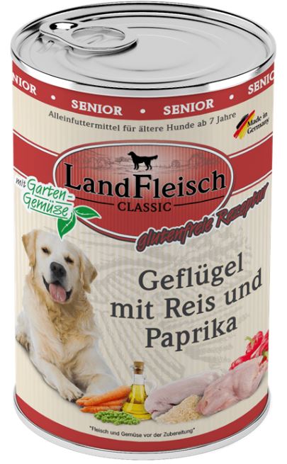 LANDFLEISCHCLASSIC SENIOR s peradi, rizom i paprikom, 400g