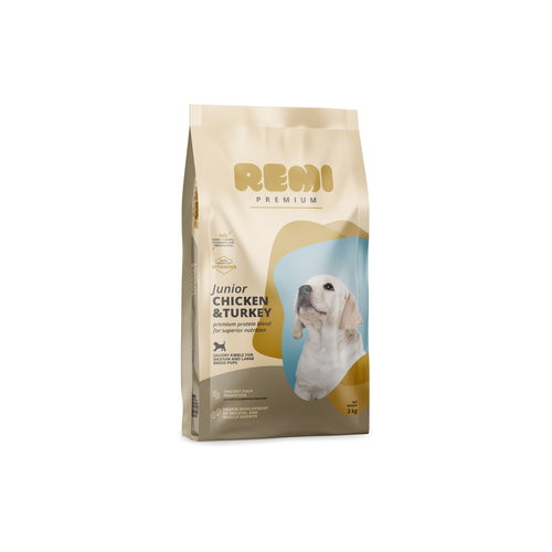 REMI PREMIUM JUNIOR Medium/Large, s piletinom i puretinom, 3kg