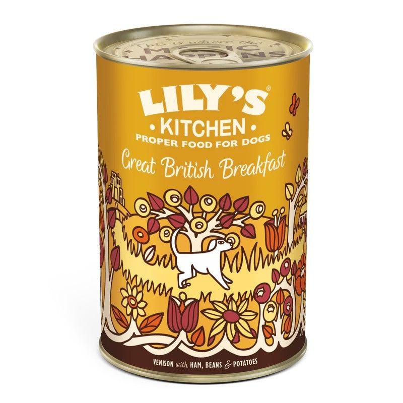 LILY'S KITCHEN Great British Breakfast, srnetina s grahom i jajima, 400g