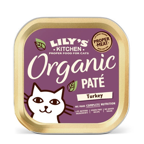LILY'S KITCHEN Organic Pate Turkey, bez zitarica, 85g
