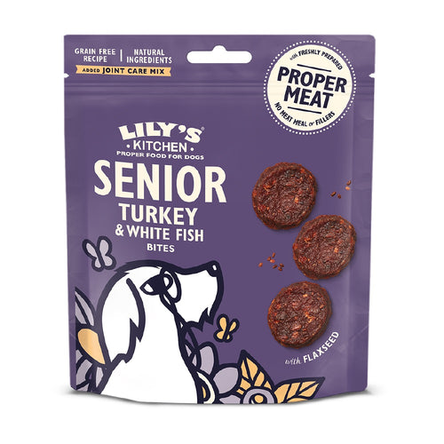 LILY'S KITCHEN SENIOR Bites, puretina s bijelom ribom, bez zitarica, 70g