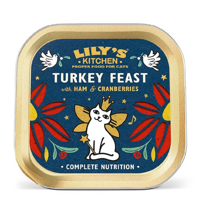 LILY'S KITCHEN Turkey Feast, sa sunkom i brusnicama, Christmas Edition, 85g