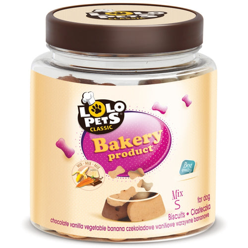 LOLO PETS CLASSIC Bones Mix, keksi za pse, kutijica s poklopcem, S, 210g
