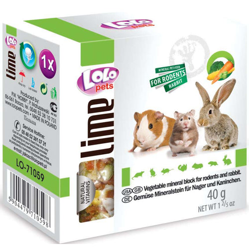 LOLO PETS Mineralni kamen s povrcem za glodavce i kunice