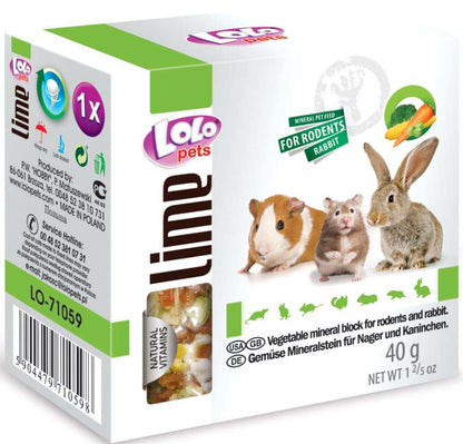 LOLO PETS Mineralni kamen s povrcem za glodavce i kunice