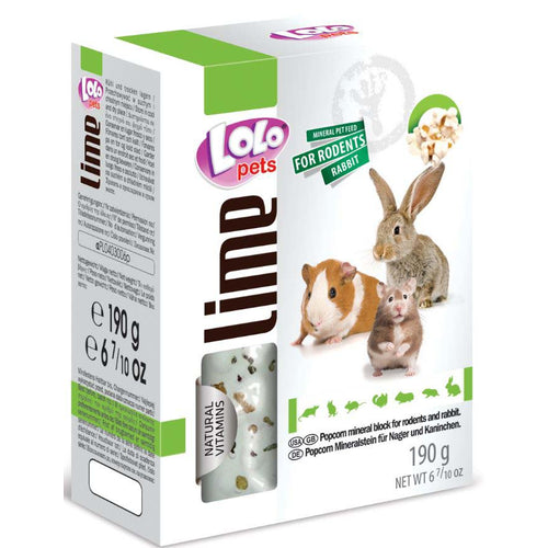 LOLO PETS Mineralni kamen za glodavce i kunice, 190g