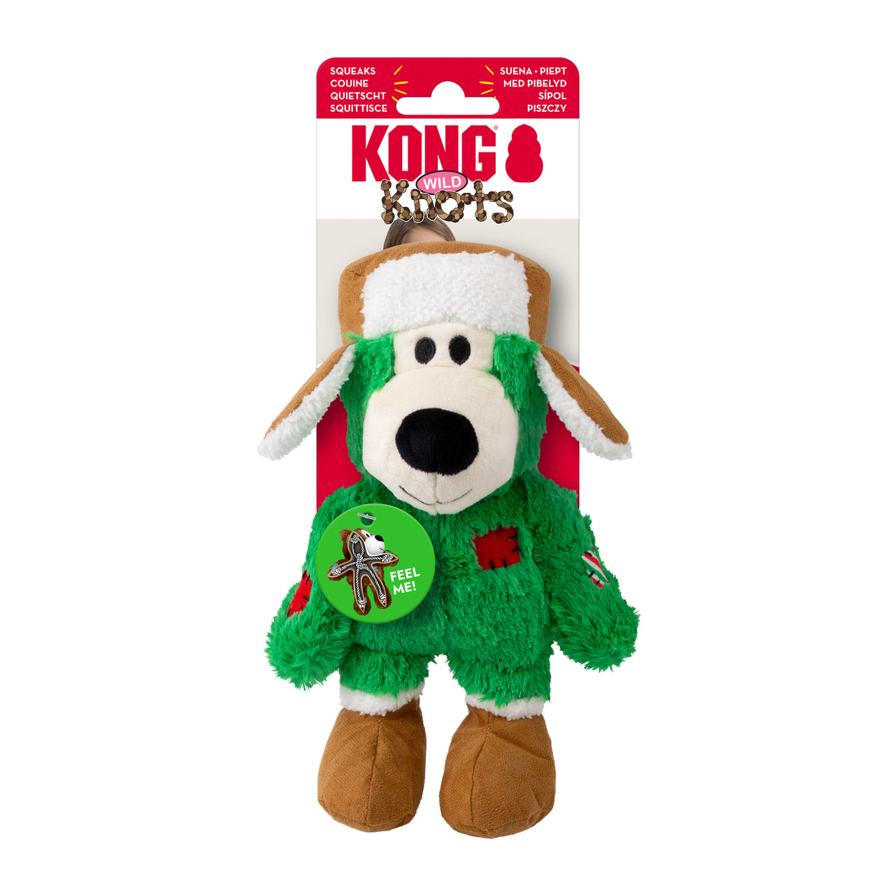 KONG igracka za pse Holiday Wild Knots Bear Assorted S/M, 17,7x15x6cm