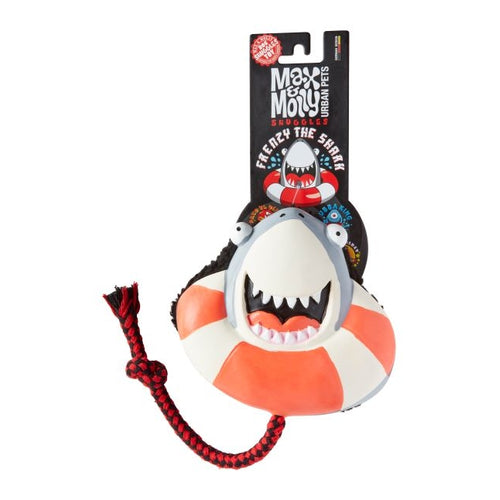 MAX&MOLLY Igracka za pse Frenzy the Shark,zvucna V:6,5xD:15xS:14,5cm
