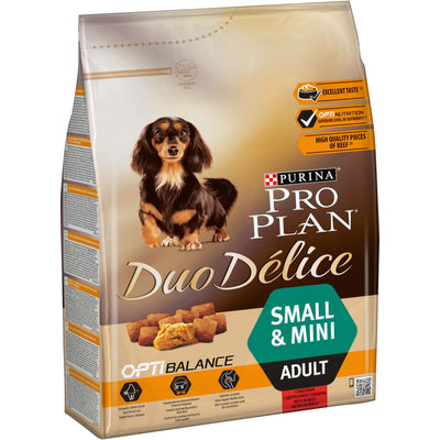 PRO PLAN Dog Duo Delice Small/Mini, Opti Balance, bogato govedinom, 2,5kg