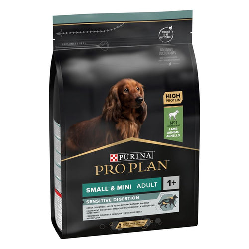 PRO PLAN Sensitive Digestion Small/Mini, Opti Digest, bogato janjetinom, 3kg