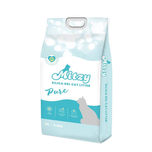 MITZY Silikatni pijesak za macke Pure, upijajuci, bez mirisa, 15 L