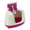 MODERNA CLERANCE WC Flip Corner, kutni, zatvoreni, 45x56x38cm, Hot Pink
