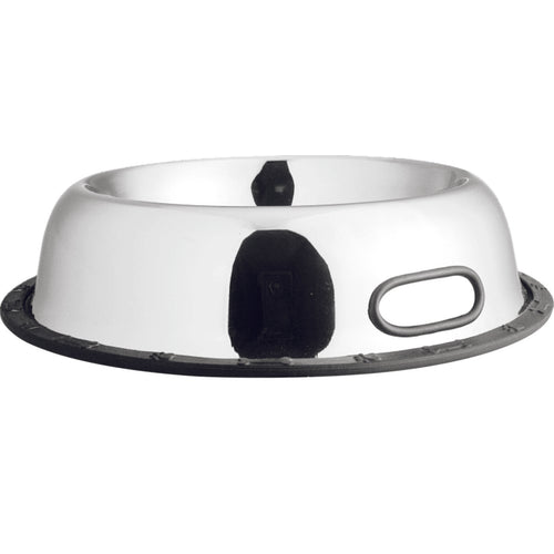 MR. PET Zdjelica Belly, ovalna s rukohvatom, inox, protuklizna