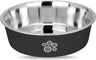 MR. PET Zdjelica Bonney Circle Paw, inox, protuklizna, crna, 1,6 L