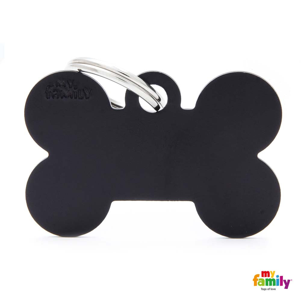 MYFAMILY Basic Plocica za graviranje  Kost, aluminij, crna