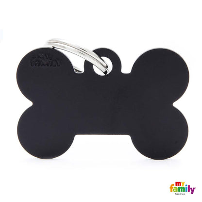 MYFAMILY Basic Plocica za graviranje  Kost, aluminij, crna