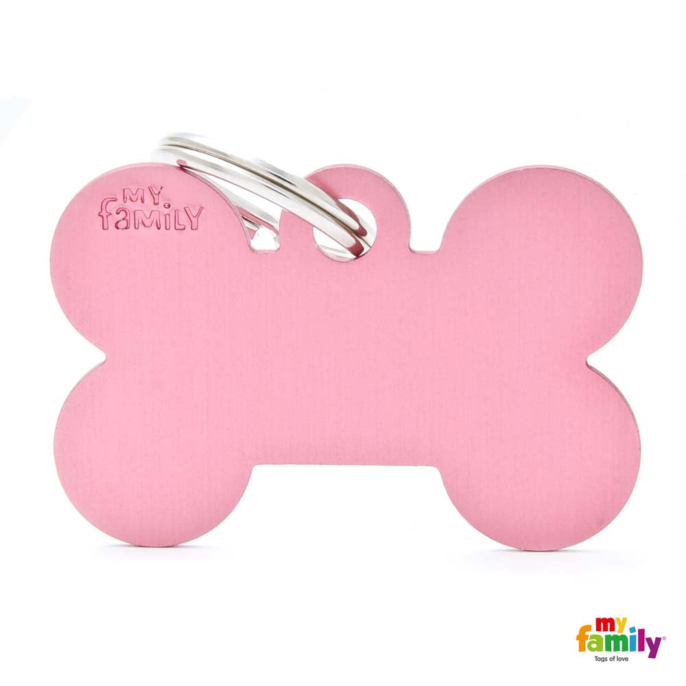 MYFAMILY Basic Plocica za graviranje  Kost, aluminij, ruzicasta