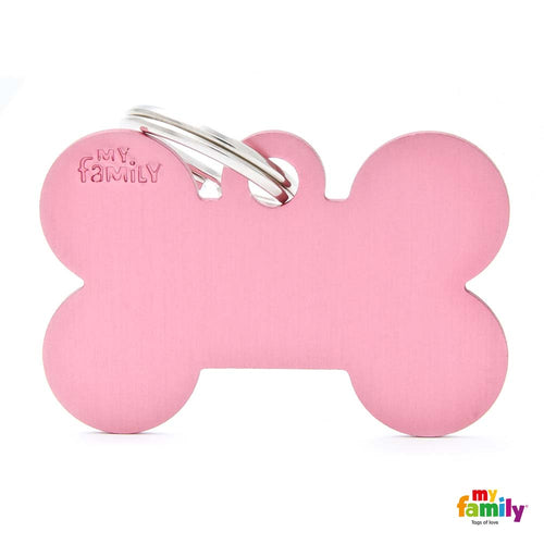 MYFAMILY Basic Plocica za graviranje  Kost, aluminij, ruzicasta