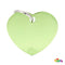 MYFAMILY Basic Pločica za graviranje  Srce S, aluminij, 2,5x2,8cm, zelena