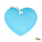 MYFAMILY Basic Pločica za graviranje  Srce, aluminij, svijetlo plava