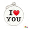 MYFAMILY Charms Pločica za graviranje I LOVE YOU, 3,17x3,93cm