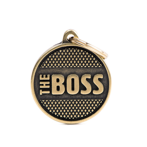 MYFAMILY CLERANCE Bronx Plocica za graviranje L The boss 3,17x3,93cm