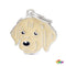 MYFAMILY Friends Pločica za graviranje Labrador Retriver zlatni, 3,3x2,5cm