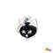 MYFAMILY Friends Pločica za graviranje Mačka crna, 1,9x2cm