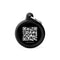 MYFAMILY Hushtag Plus QR CODE Pločica za graviranje Krug, aluminij, crna