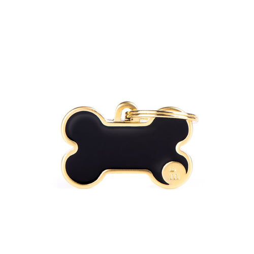 MYFAMILY Satin Gold Handmade Plocica za graviranje Kost, crna