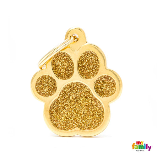 MYFAMILY Shine Plocica za graviranje Sapa L, 2,9x3cm, zlatna