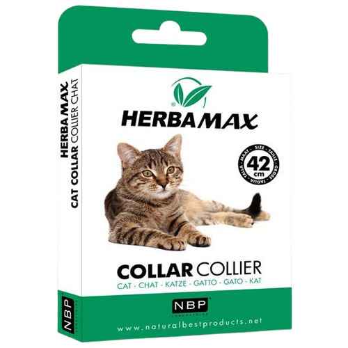 NATURAL BEST Herba Max ogrlica za macke protiv buha i krpelja 42cm