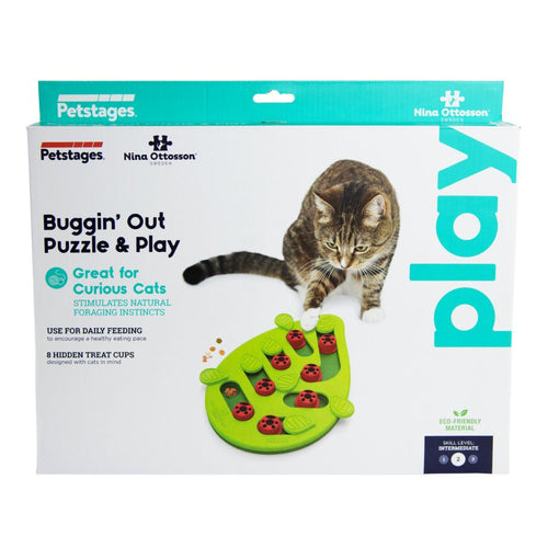 NINA OTTOSSON Puzzle&Play Buggin Out, interaktivna igracka za macke, 35x4,5x29cm