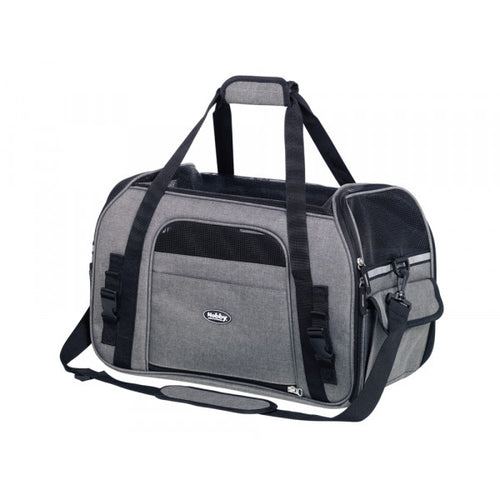 NOBBY Torba za kucne ljubimce Lujan, siva, do 8kg, L, 48x25x33cm