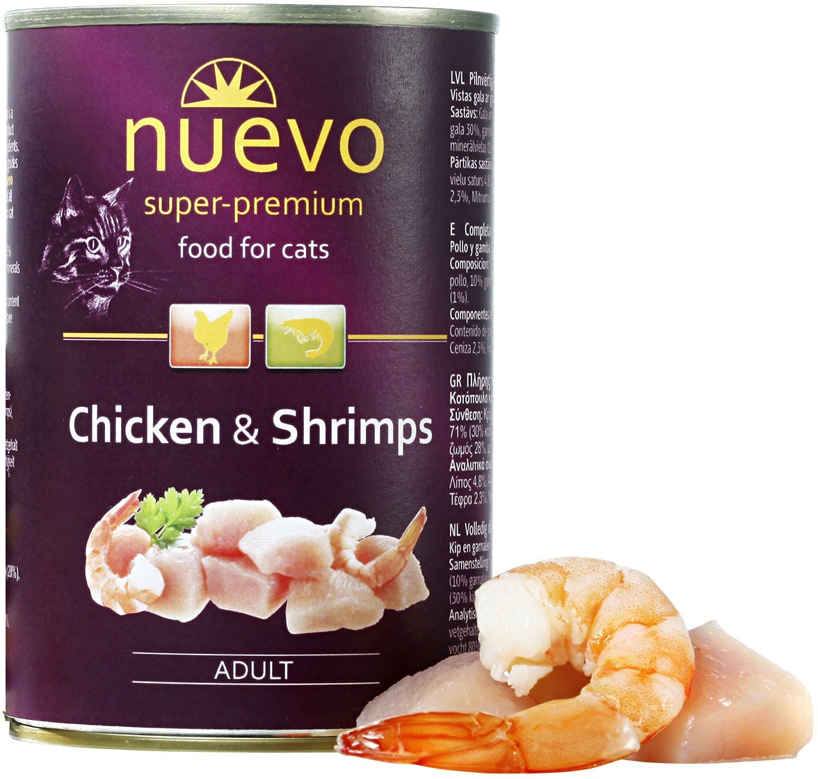 NUEVO Adult Cat, piletina s racicima, 400g