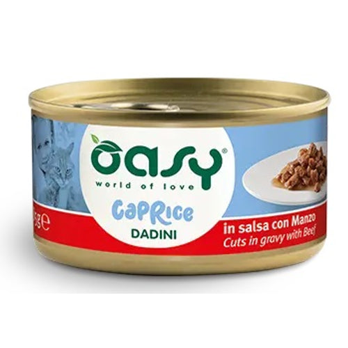 OASY Caprice Komadici u umaku, s govedinom, 85g
