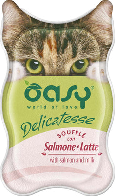 OASY Delicatesse Souffle, pasteta s lososom i mlijekom, 85g